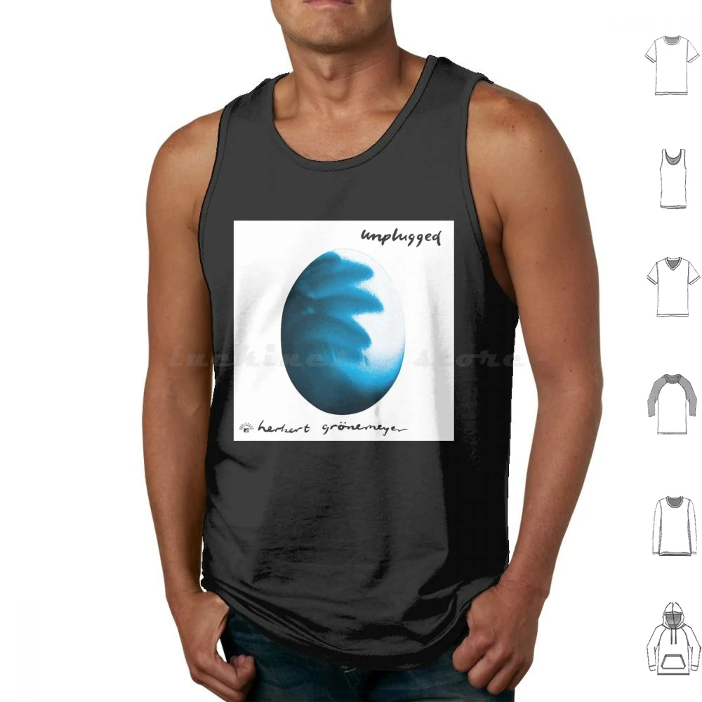 Herbert Gr? Nemeyer-Álbum desenchufado 1995 Camisetas sin mangas Estampado Algodón Herbert Gronemeyer Cantante alemán Músico Alemania Austria