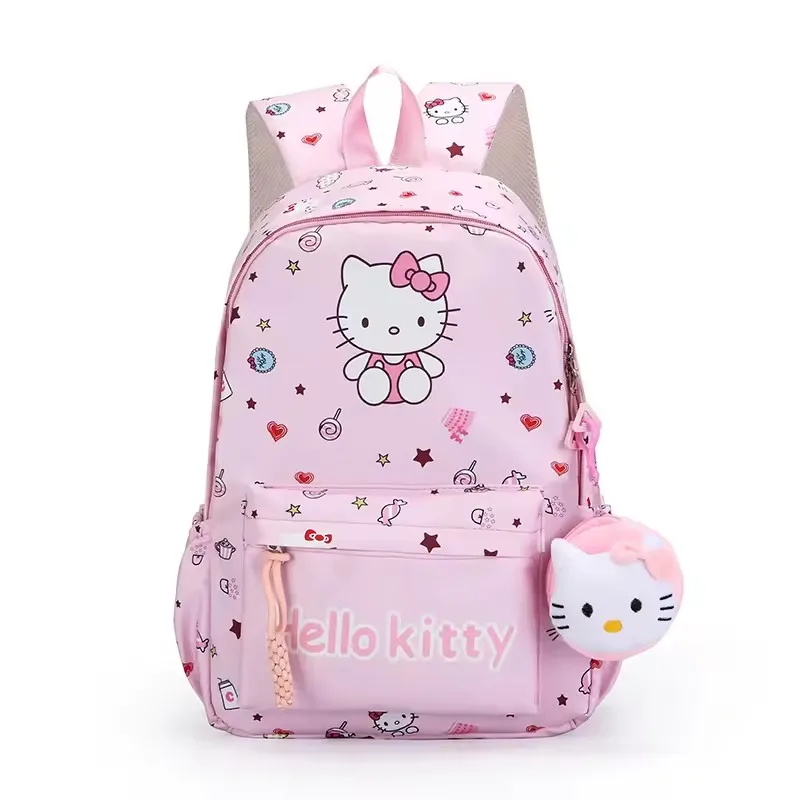 مجموعة واحدة من حقيبة ظهر Hello Kittys، حقيبة ظهر لطيفة من Kuromis Cinnamorolls، حقيبة مدرسية كرتونية أنيمي، حقيبة ظهر كاجوال للسفر للفتيات