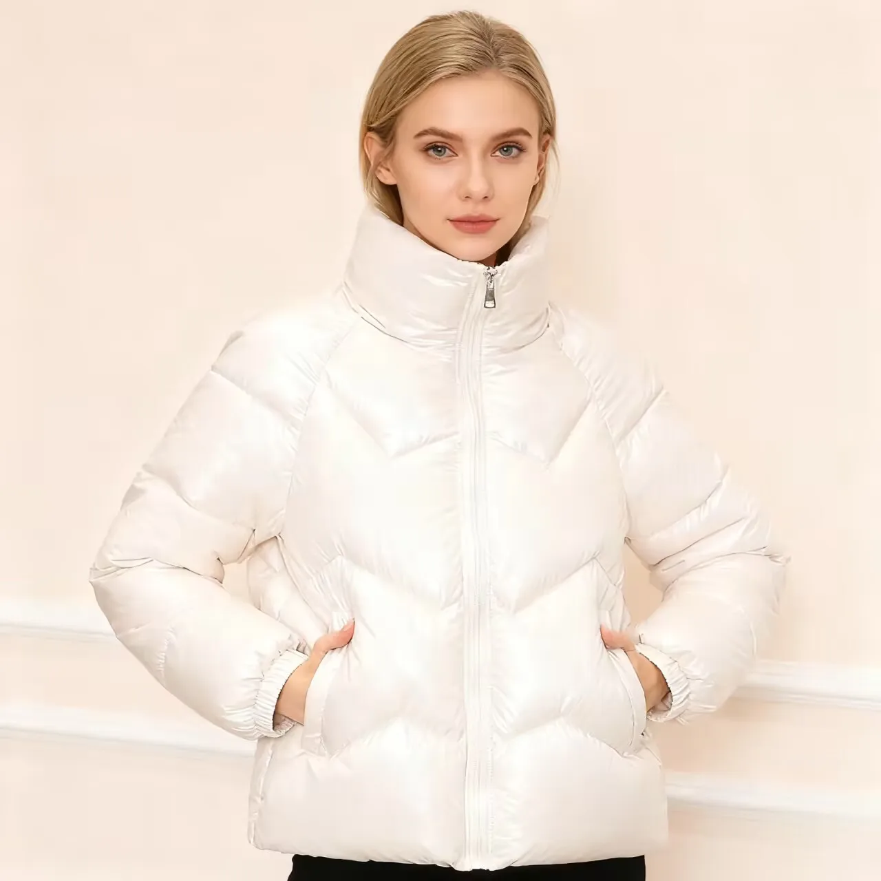 

Парки женские из натурального кроличьего меха, осенние шерстяные парки в рубчик, без пуговиц, с рюшами, плиссированные пояса, элегантные, изящные, современные, в консервативном стиле, винтажные