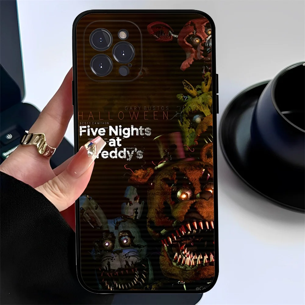 FNAF F-Five N-Nights at-Freddys Phone Case For iPhone 15 14 11 12 13 Mini Pro XS Max Cover 6 7 8 Plus X XR SE 2020 Funda Shell