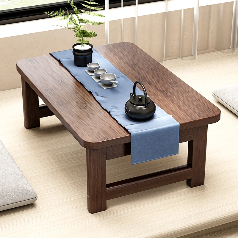 

bay window small table kang household non-solid wood tatami coffee folding bed study desk computer low
