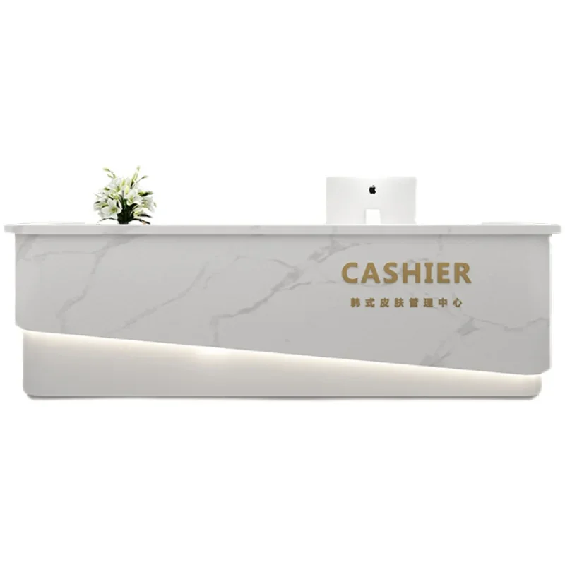 Wedding Dress Shop Cashier Beauty Salon Simple Modern Front Desk Barber Clothing Shop Reception Desk