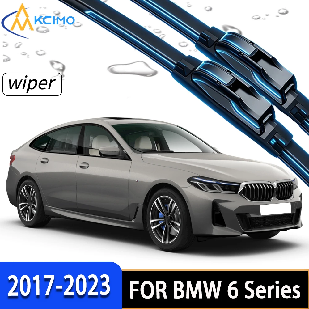

2Pcs Front Windshield Wiper Blades For BMW 6 Series G32 2017-2023, High-Density Rubber Stable Wiping Direct Replacement