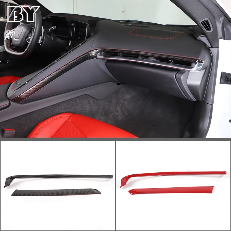 

For Chevrolet Corvette C8 Stingray Z51 Z06 2020-2023 Car Center Console Co-pilot Air Conditioning Outlet Trim Sticker Accessory