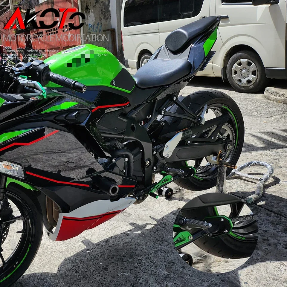 Nouveau pour Kawasaki Ninja ZX-4RR ZX-4R ZX4RR ZX4R ZX-25R 2023 2024 + Moto Accessoires déclinaison béquille Pied Béquille Latérale Agrandisseur Pad