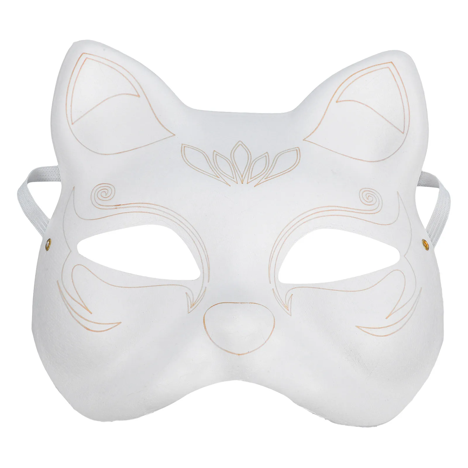 Cat Mask Cosplay Masks to Decorate Diy Craft Animal White Masquerade Costume Accessory Blank
