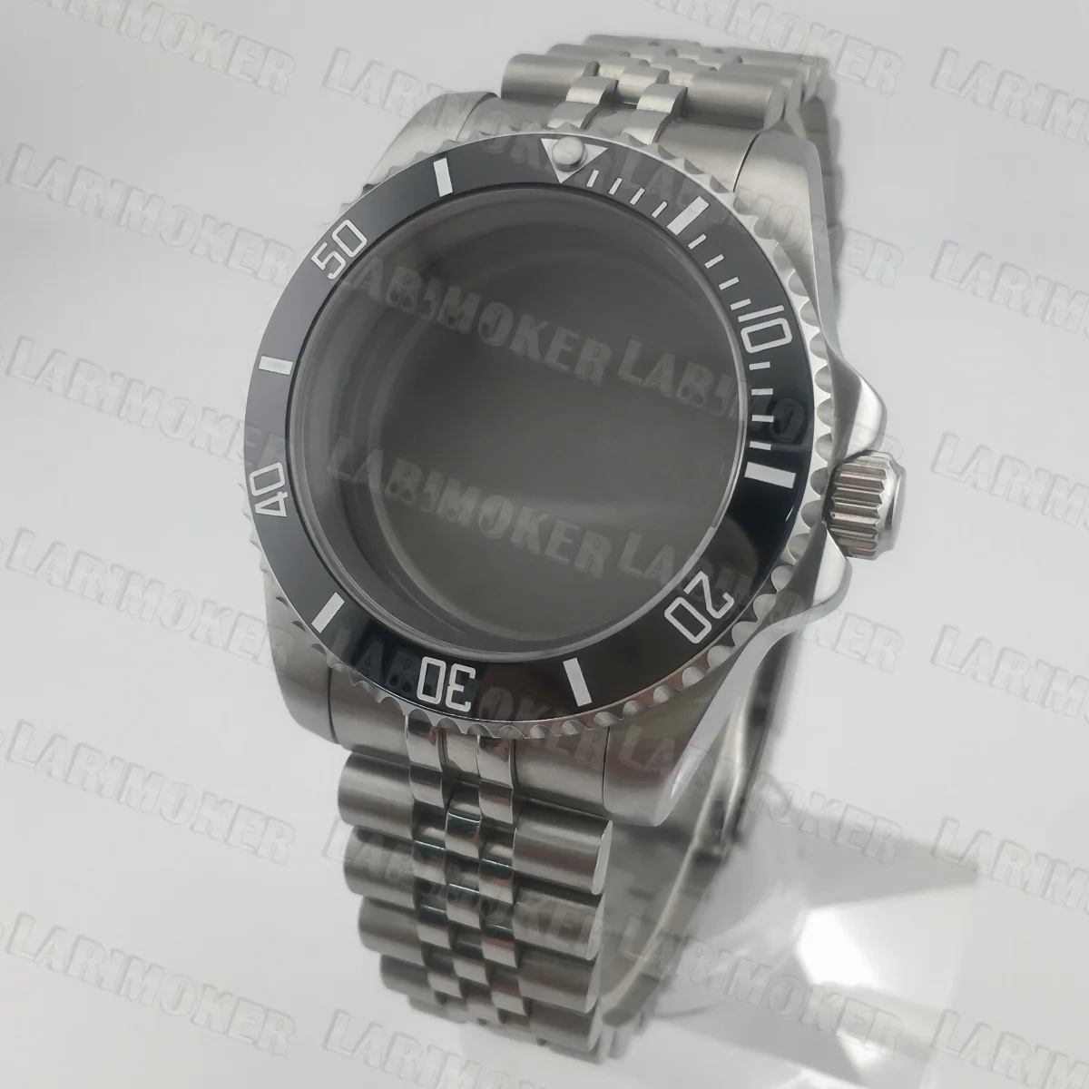 40mm NH35 케이스 사파이어 글라스 방수 NH34 NH35 NH36 ETA2824 무브먼트 28.5mm 다이얼 GMT 요트 케이스 스테인레스 스틸 스트랩