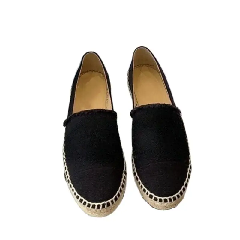 Dress New Spring flat canvas Women casual Fisherman Loafers Thick soled twine fashion shoes Size 35-42