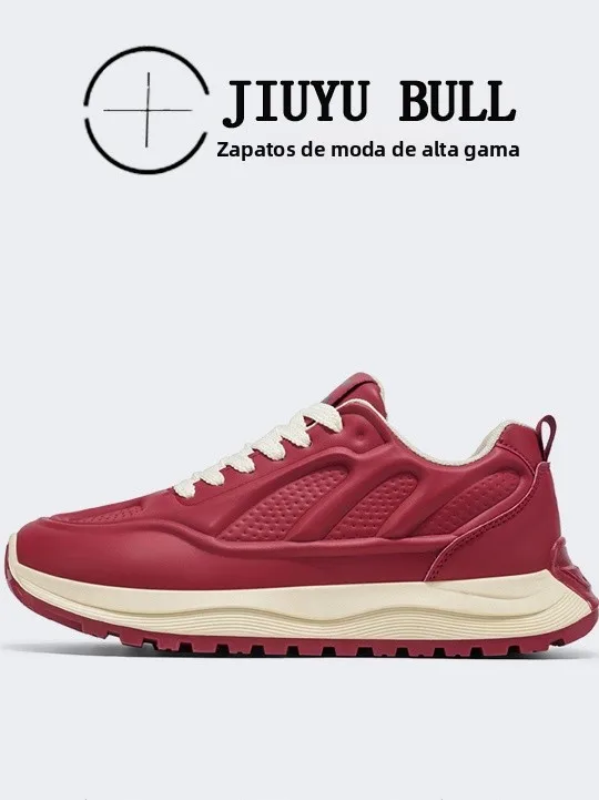 Zapatillas Deportivas Ultraligeras para Hombre JIUYU BULL, con Paneles de Cuero, Casuales, Transpirables, con Suela de Goma, ...