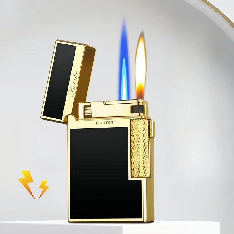 

Newest Creative Plasma Arc Lighter Luxury Double Flame Butane Lighter Jet Flame Windproof Cigarette Ignitor Smoking Accessories