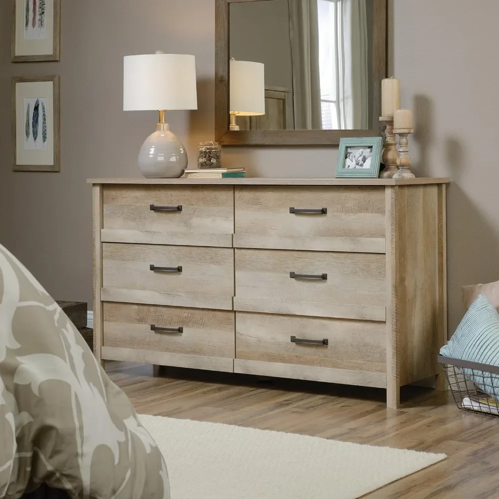 Sauder Cannery Bridge 6-Drawer Dresser, Lintel Oak finish