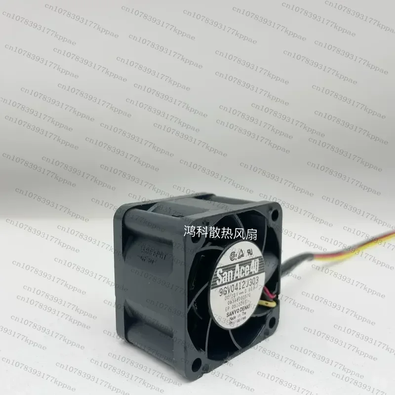 1PCS for Japan Sanyo 12V4028 4cm Double Ball Bearing Cooling Fan High Air Volume Pressurization Switch Control