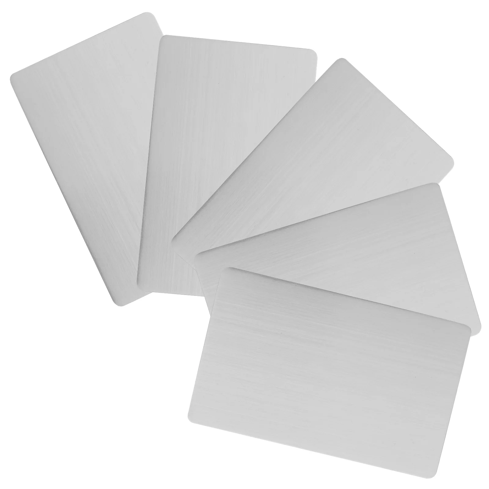 

5 Pcs Blank Business Card Engravable Blanks Plaques for Engraving Name Plate Charm Plates