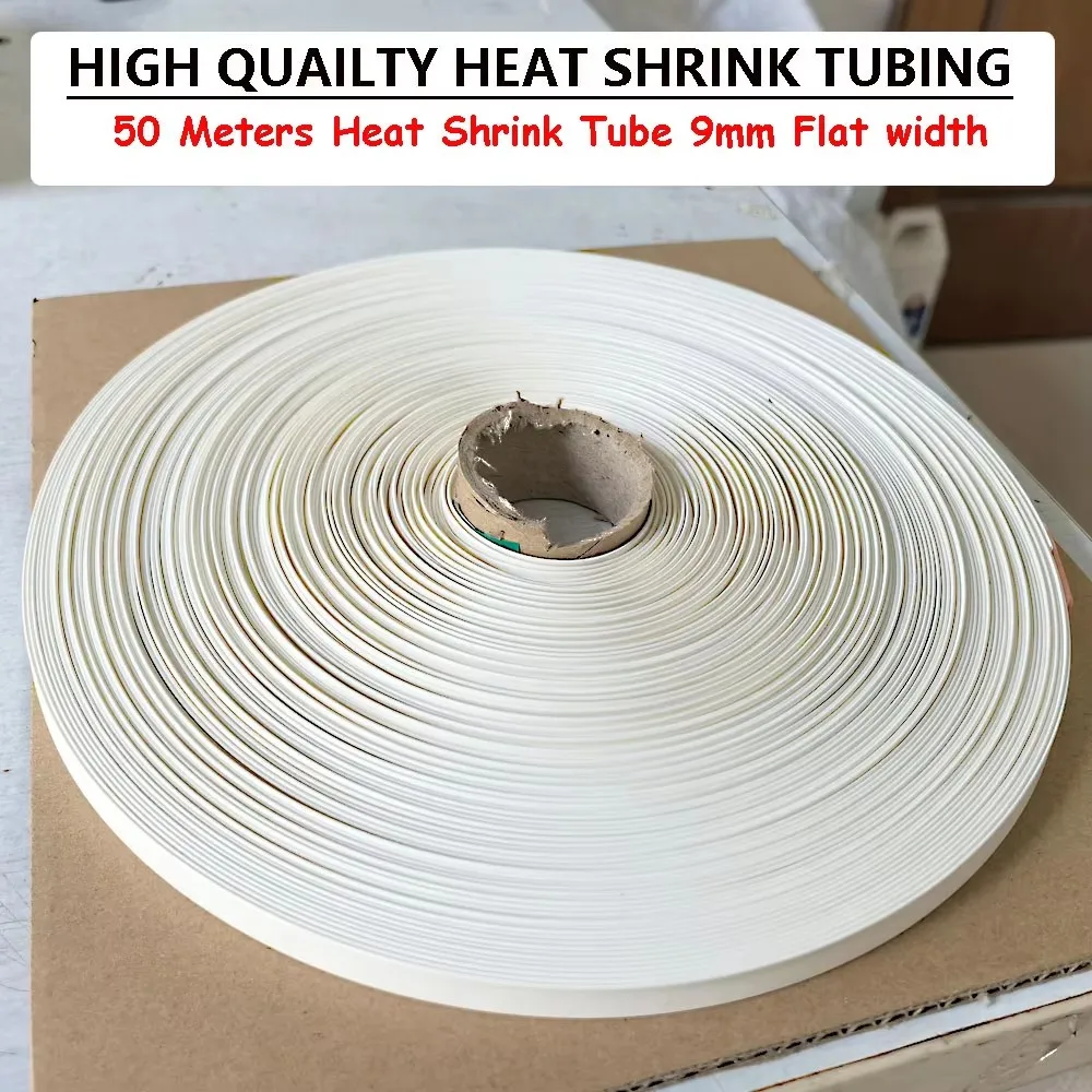 50 Meters Heat Shrink Tube White Glue Polyolefin Shrinking Assorted Heat Shrink Tube For Wire Cable Insulation Sleeved Protecter