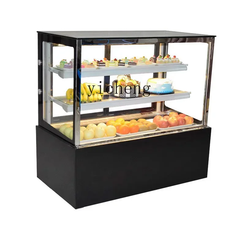 

ZF Refrigerated Cabinet Vertical Commercial Small Desktop Dessert Cooked Cold Dish Display Cabinet Fruit Preservation