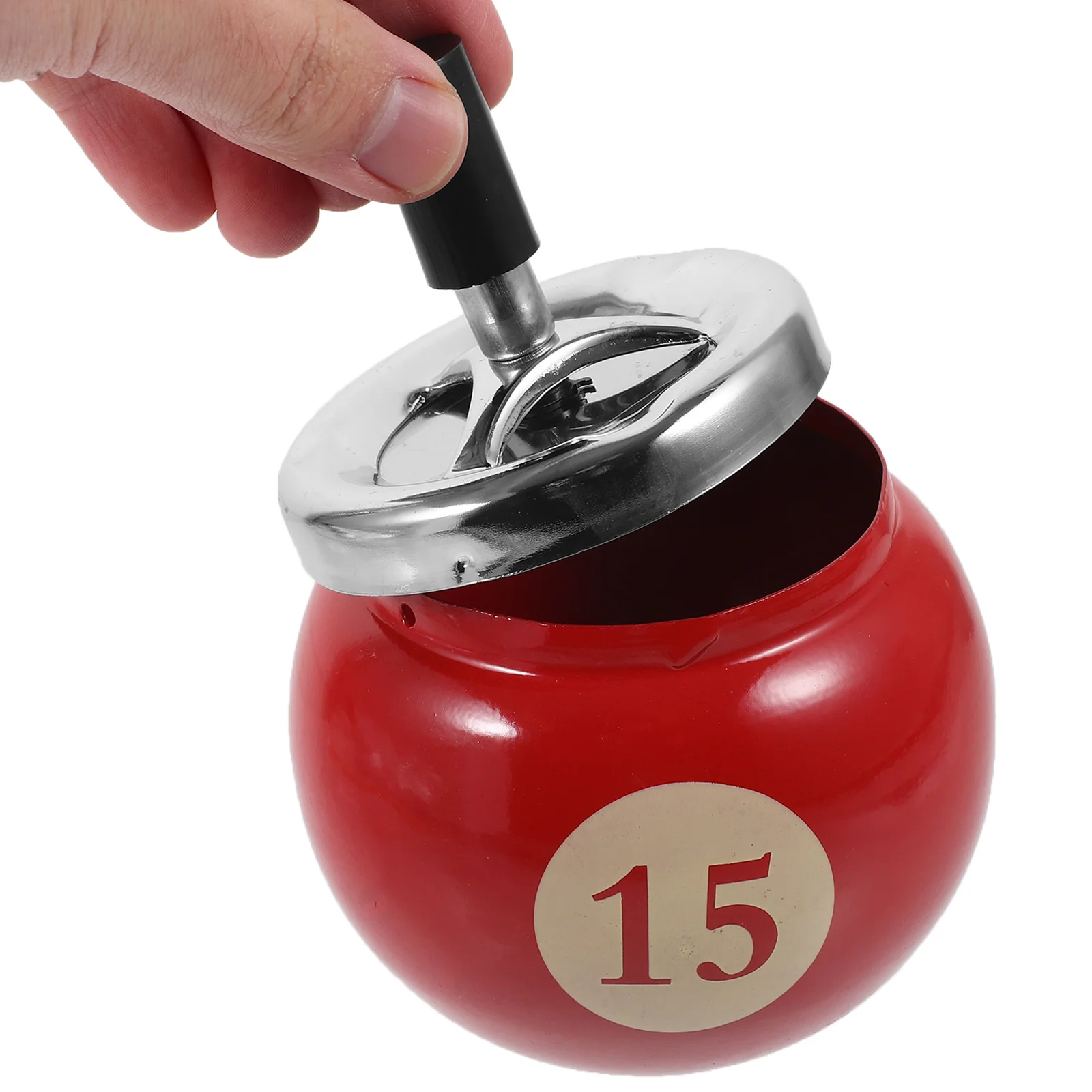 

Rotating Ashtray Iron Cigarette Holder Windproof Automatic Extinguishing Tabletop Ashtray For Home Office Indoor Outdoor