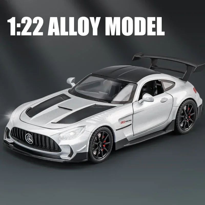 1:22 Benz GTR Alloy Model Car Toy Diecasts Casting Sound and Light Car Toys For Children Vehicle