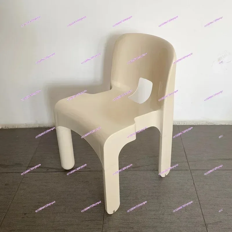 Restaurant plastic chair simple coffee milk tea shop backrest replica dining chair