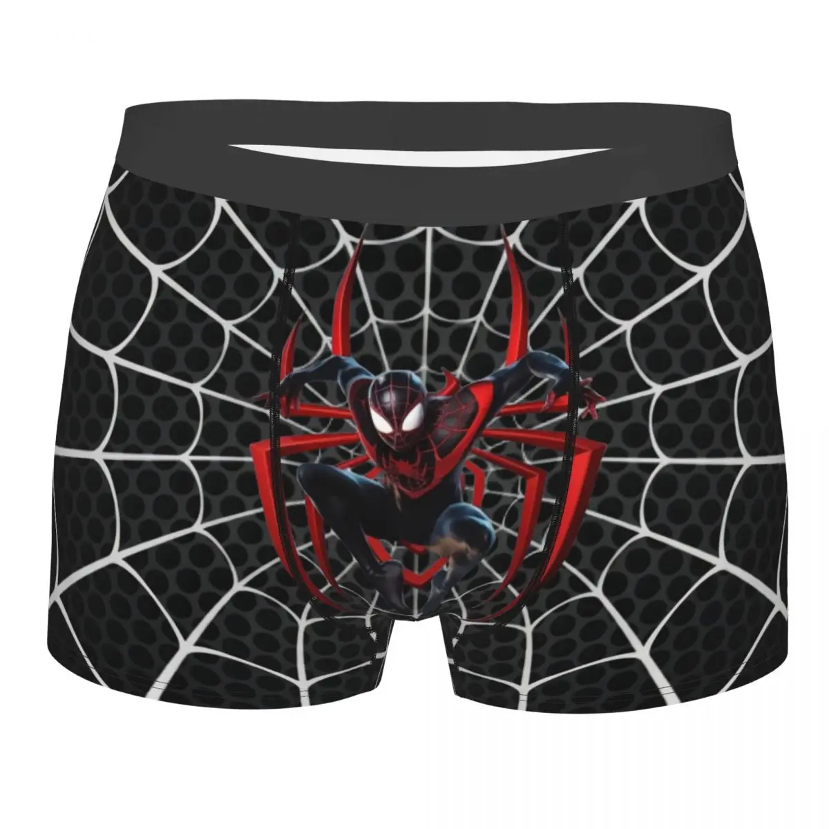 

Custom Spider Man Cartoon Underwear Men Breathable Comic Animated Boxer Briefs Shorts Panties Soft Underpants For Male