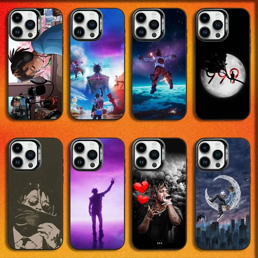 

Rapper 999 J-Juice W-WRLD Phone Case For iPhone 16,15,14,13,12,11,Mini,Pro,E,MAX Black Candy Matte Shockproof Cover