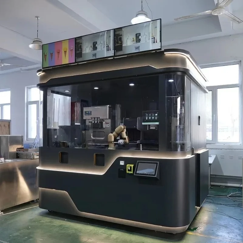 Customizable Appearance Automatic Outdoor Robot Barista Coffee Kiosk Vending Machine Barista Coffee Machine Robot