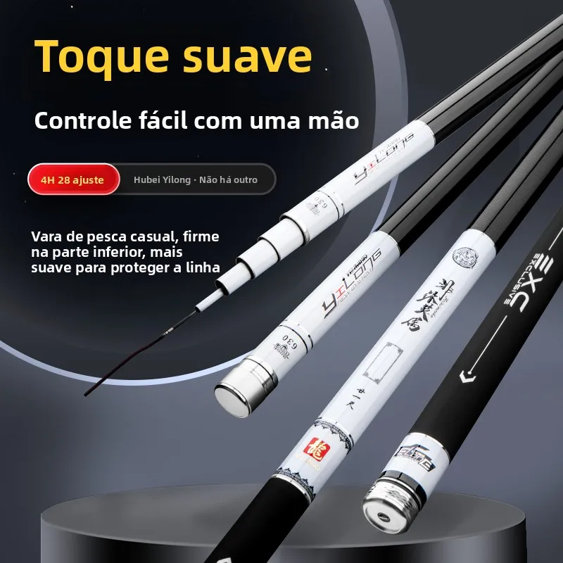 ultra-light-carbon-fishing-rod-yilong-little-old-man-comprehensive-pole-taiwan-fishing-rod-4h28-tune-super-hard-casting-rod