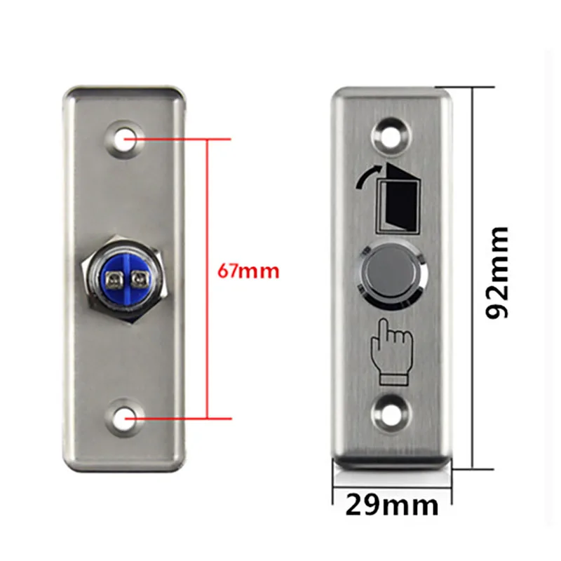 Ausfahrt Schalter Push Button Exit-Button Verwendet mit Elektro Felge Lock motor Schloss Tor Opener Für Access Control System
