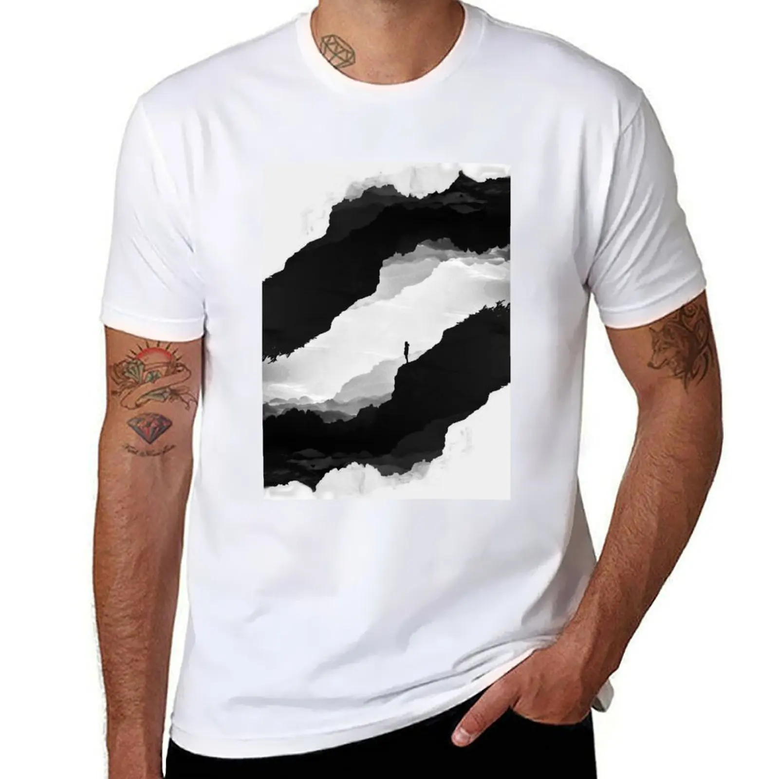 

White Isolation T-Shirt t shirts cotton 100% man t shirts for men casual T-Shirt