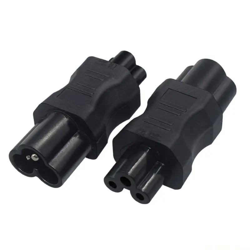 E56B Power Plugs Adapter IEC320 Male to C5 Female 3Pin 10A Voltages Power Converters