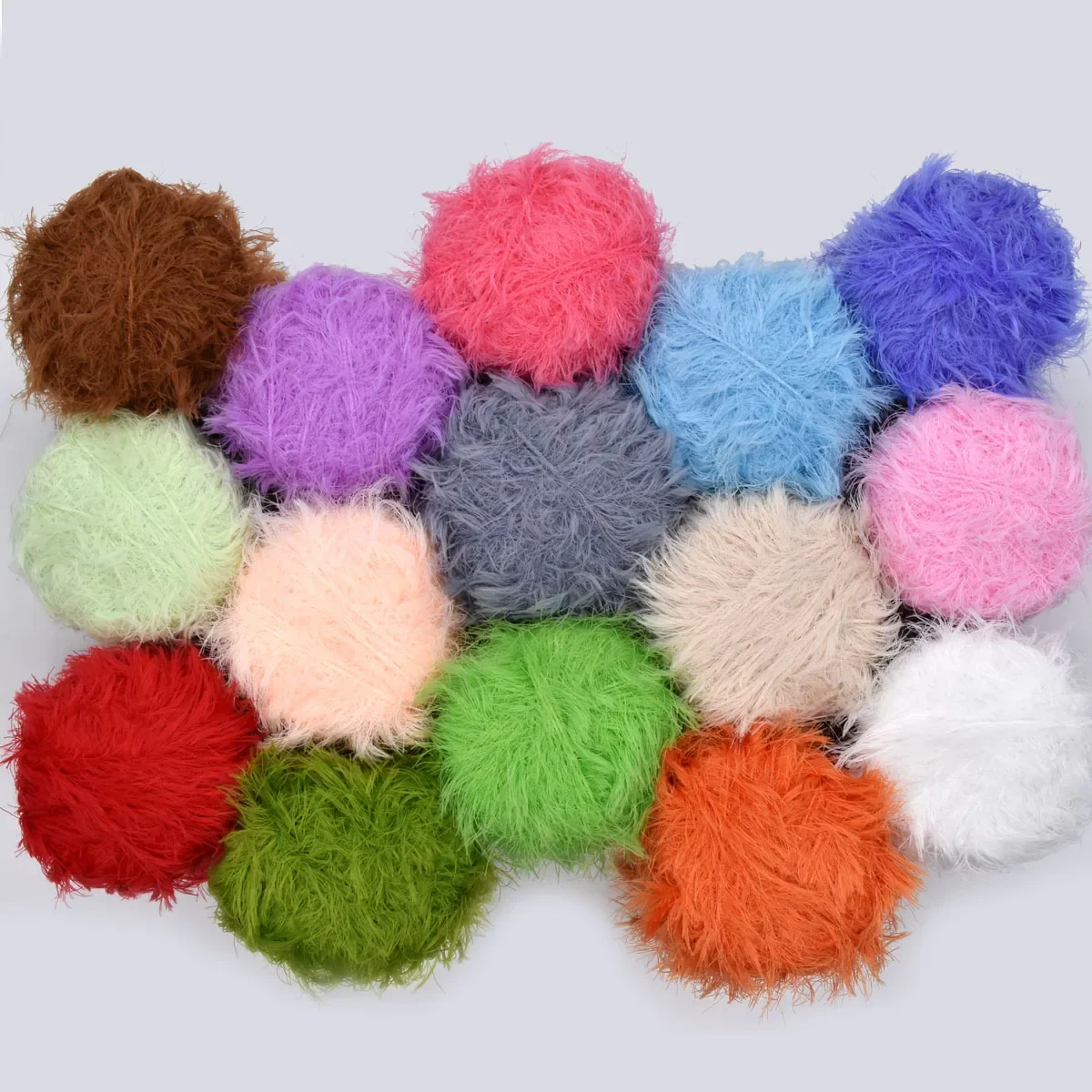 50 جرام/قطع فو المنك المخملية الغزل DIY بها بنفسك اليد الحياكة سترة كروشيه وشاح إبرة الموضوع 30 متر/33yd 60% المنك المخملية 40% بولياميد الحرير