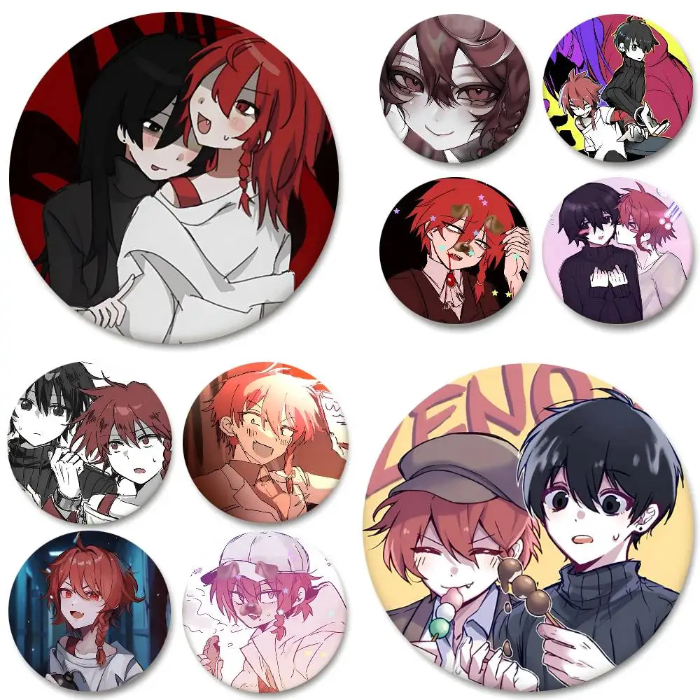 Z-Zeno R-Remake Anime Round Badge Lapel Pin Backpack Clothing Jewelry Accessories Gift Brooch