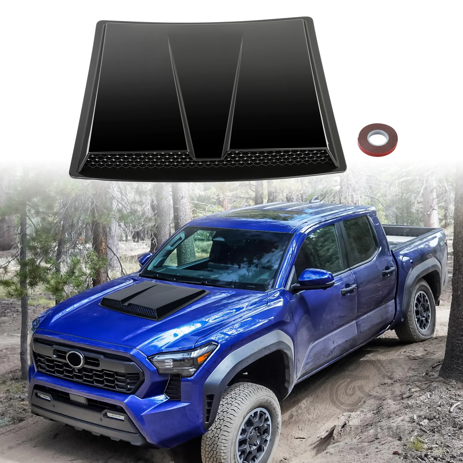 

Car Front Air Flow Decor Intake Hood Scoop Vent Bonnet Cover For Toyota Tacoma Car Hood Decorative Stickers Universal