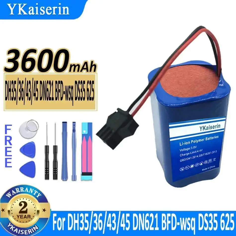 

Electronic Device Battery Long-Lasting For DH3536 43 45 DN621 Bfd-Wsq DS35 625 DH35 36 43 45 3600mAh