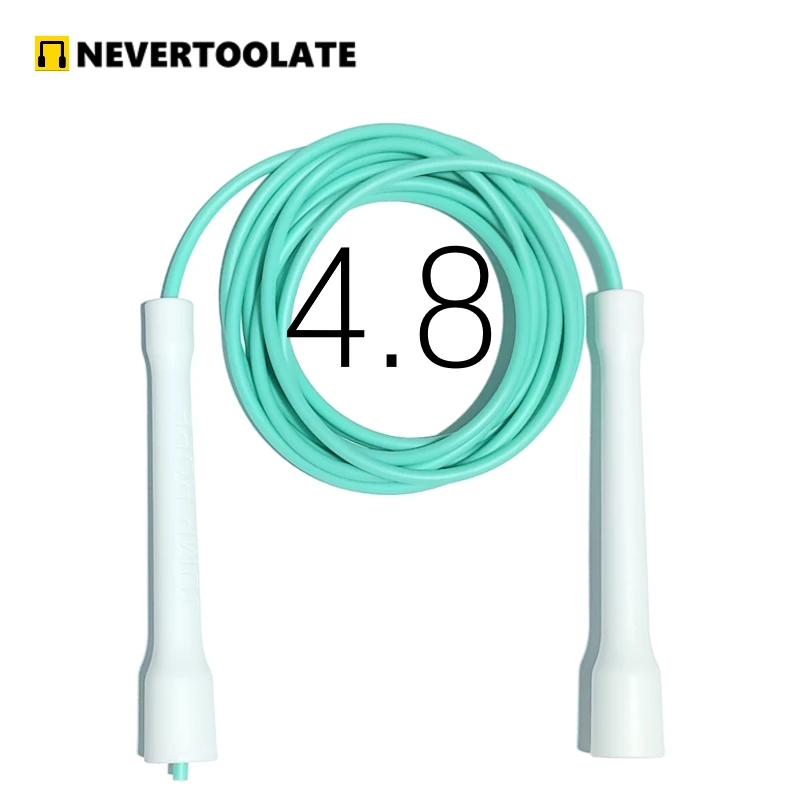 Long CC handle 15cm robust anti break easy hold beginner soft pvc jump rope skip freestyle elevate excersise fitness