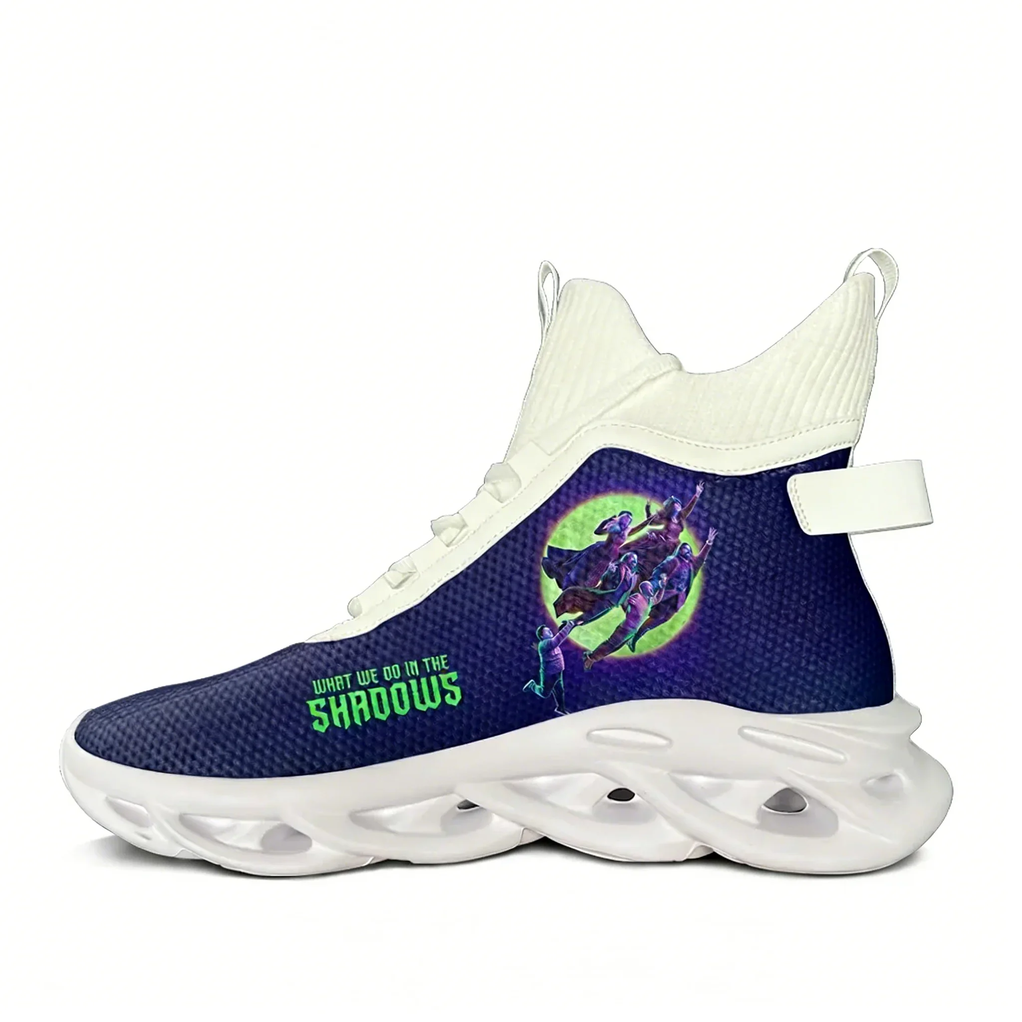 What We Do in The Shadows High Top Flats Sneakers, baskets pour hommes, femmes et adolescents, chaussures décontractées de haute qualité, chaussures personnalisées