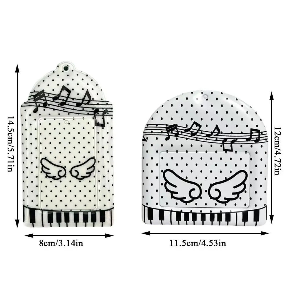 Musical Note Wings Photocard Holder Idol Photo Card, Campus Card Storage Display Card Protective Sleeve Personalized Card Holder