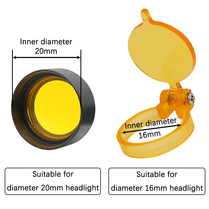 Yellow LED Headlight Filter Eyeglasses Adjustable Headband Mount Clip for Headlamp Binocular Loupe Dental Loupes Accessories