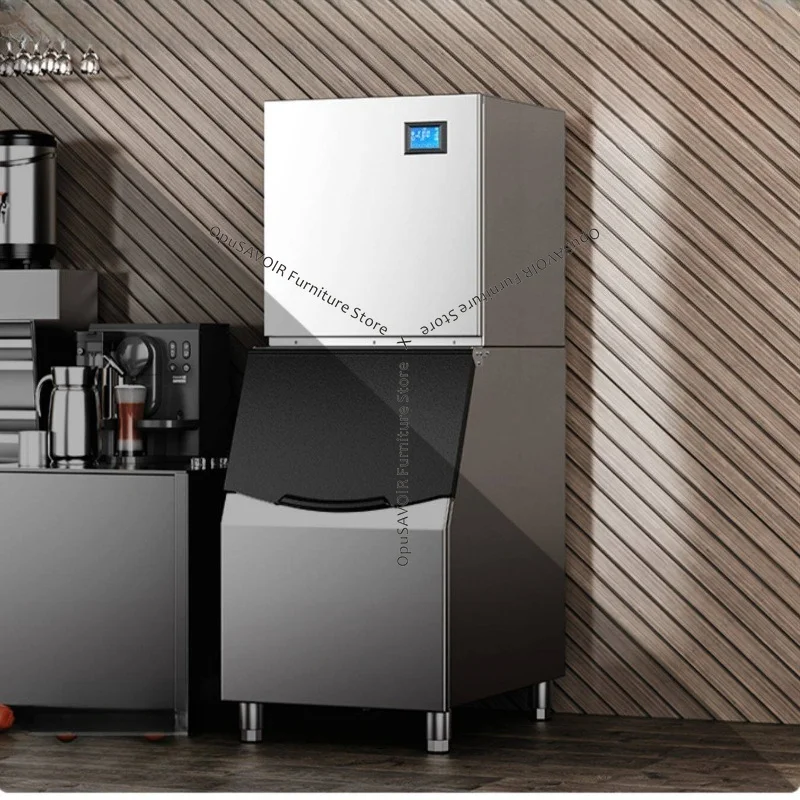 

Commercial Large Capacity Cube Ice Machine Full Automatic Stainless Steel Ice Maker Bubble Tea Shop Restaurant & Bar JT40