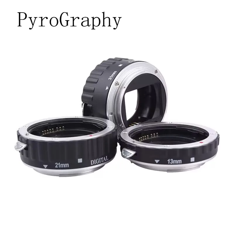 

PyroGraphy Marco Adpater Ring Macro Extension Tube Set 31mm/21mm/13mm Close-up Ring for Canon EOS EF Mount and EF-S Mount Lenses