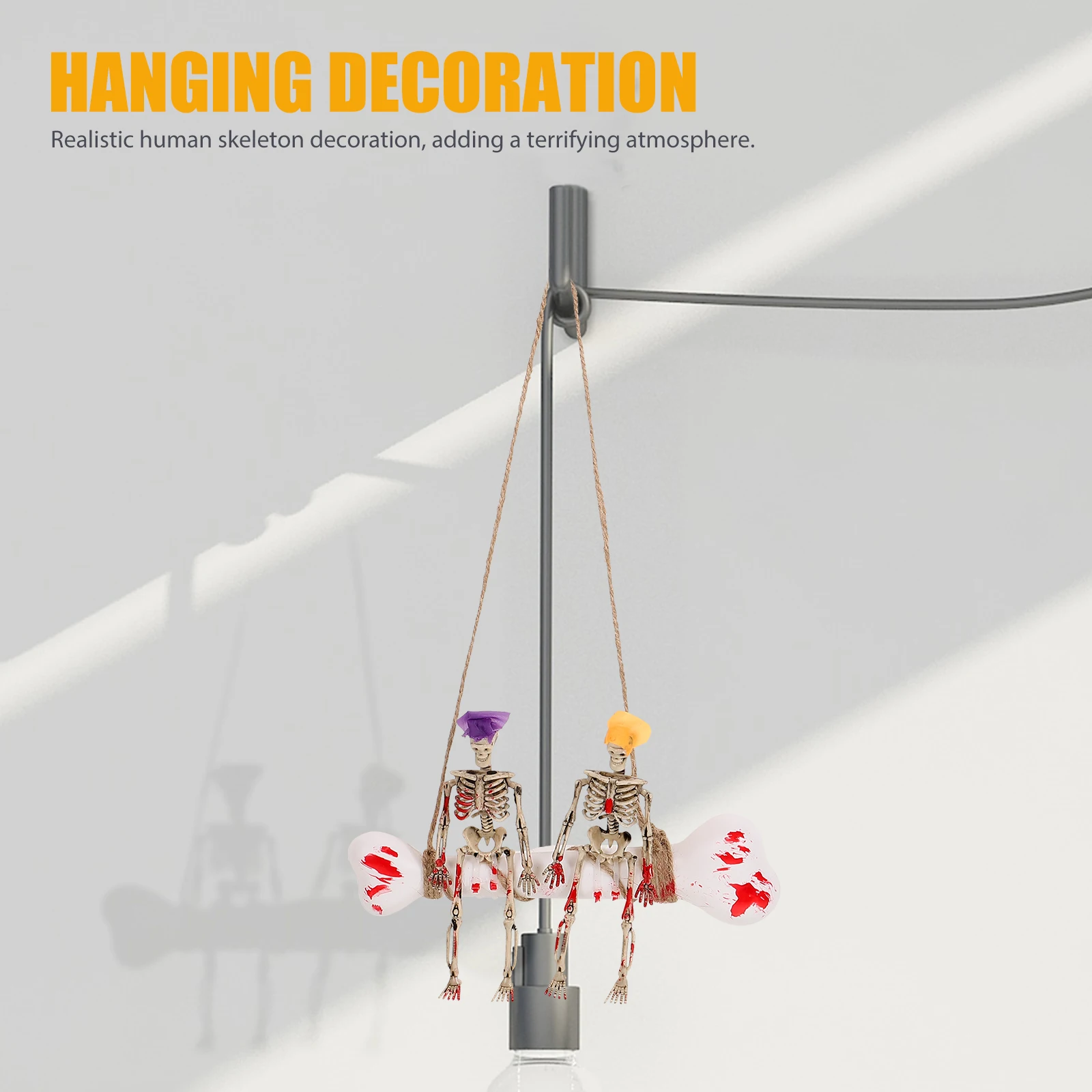 

Realistic Decoration Hanging Plastic For Haunted House Party Ghost Movable Decor Scary Halloween Props Pendant Crafts
