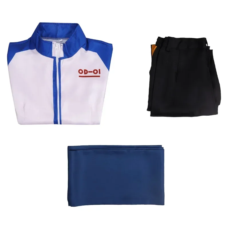 Proyecto de juego Sekai trajes coloridos de escenario uniforme Kaitoo disfraz de cordón de noche Anime Vocaloid KAITO disfraz de Cosplay para adulto