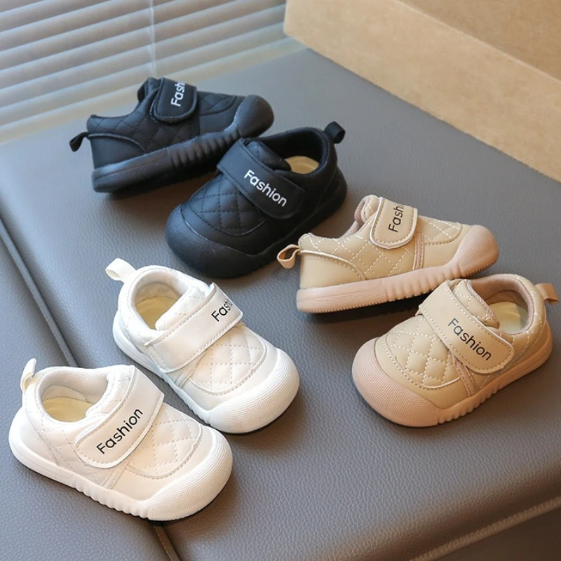 

Детская прогулочная обувь для отдыха, зима 2024, новая детская обувь на плоской подошве, детская противоскользящая домашняя прогулочная обувь, детская прогулочная обувь на мягкой подошве