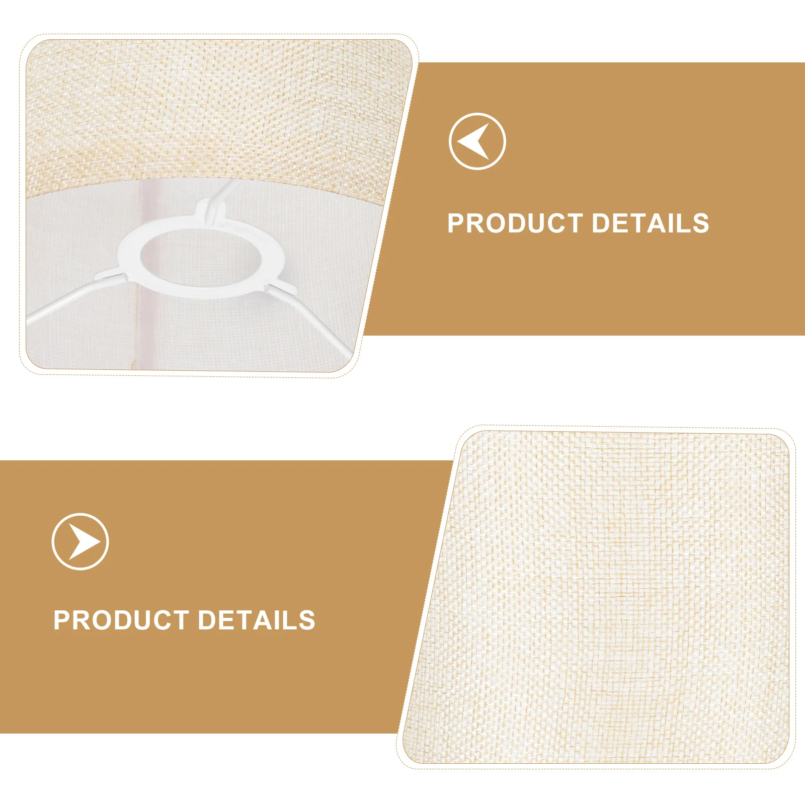 

Dual-purpose Lampshade 20*16cm Fabric Shade Replacements Hanging Burlap Cloth Linen Office Home Light Cover Accessories