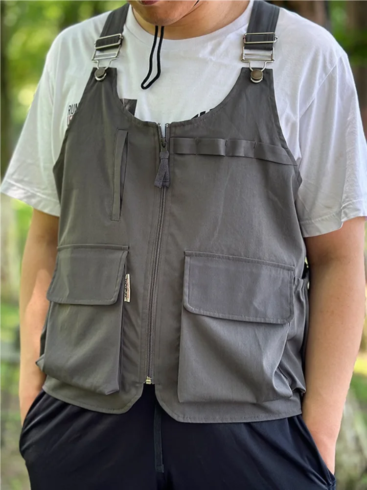 

Outdoor Camping Vest Multifunctional Camping Equipment Quick Drying Casual Wear Photography Fishing Vest Fresh Kitchen Apron