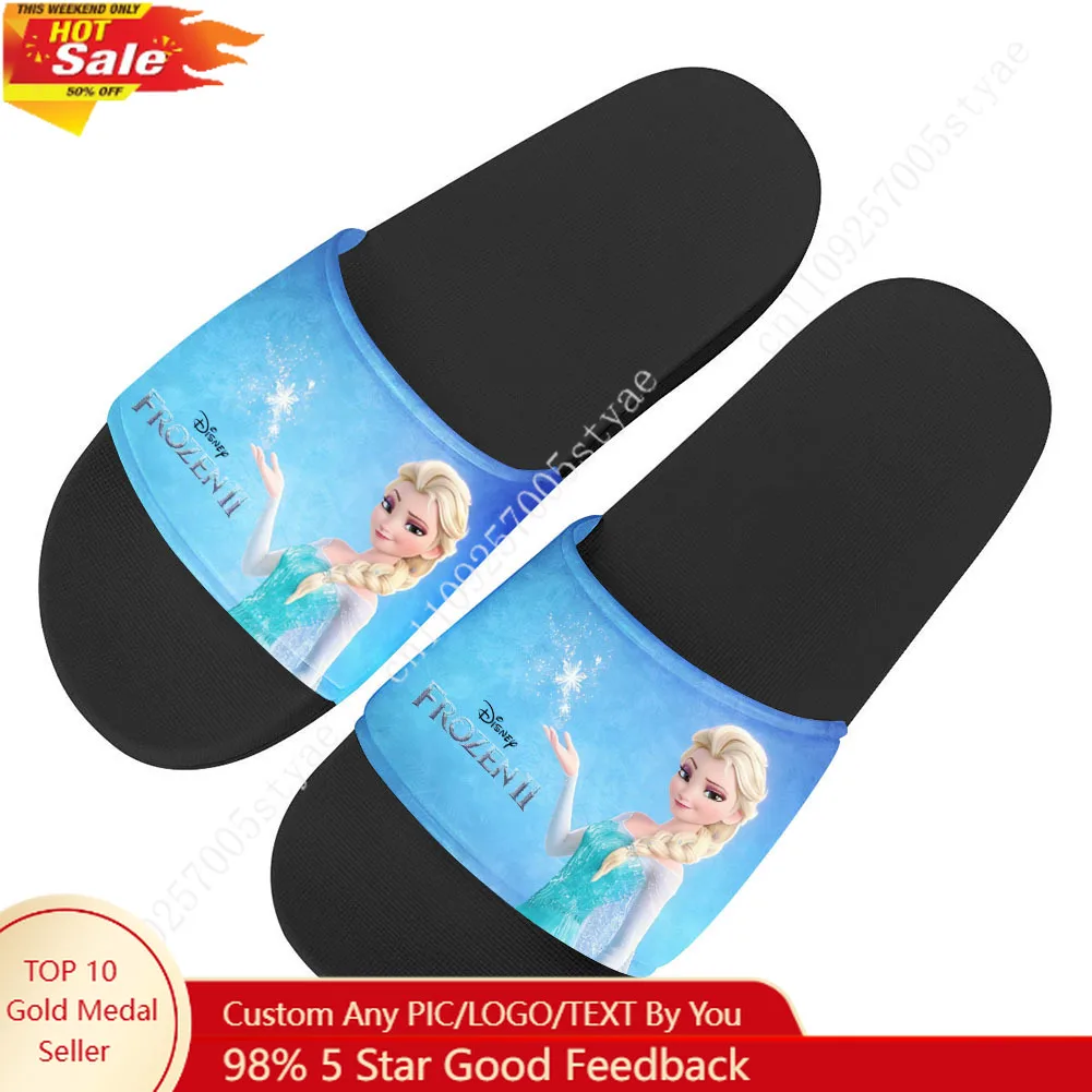 

Летние шлепанцы Disney Frozen Aisha для дома и улицы, повседневная обувь для мужчин, женщин и подростков, пляжные сандалии для бассейна