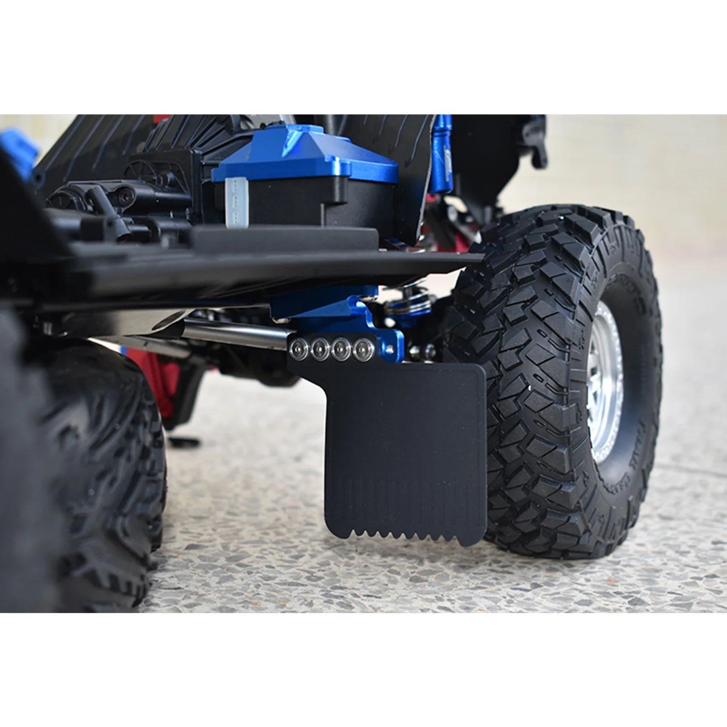 บังโคลนหน้าและหลังสําหรับชิ้นส่วน Axial SCX10 III AXI03007, สีเงิน