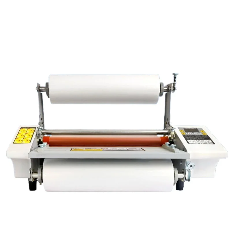 A3+ Paper Laminating Machine Cold  Hot Roll Laminator Four Rollers Office File Laminator 220v Adjustable Speed 0-180℃