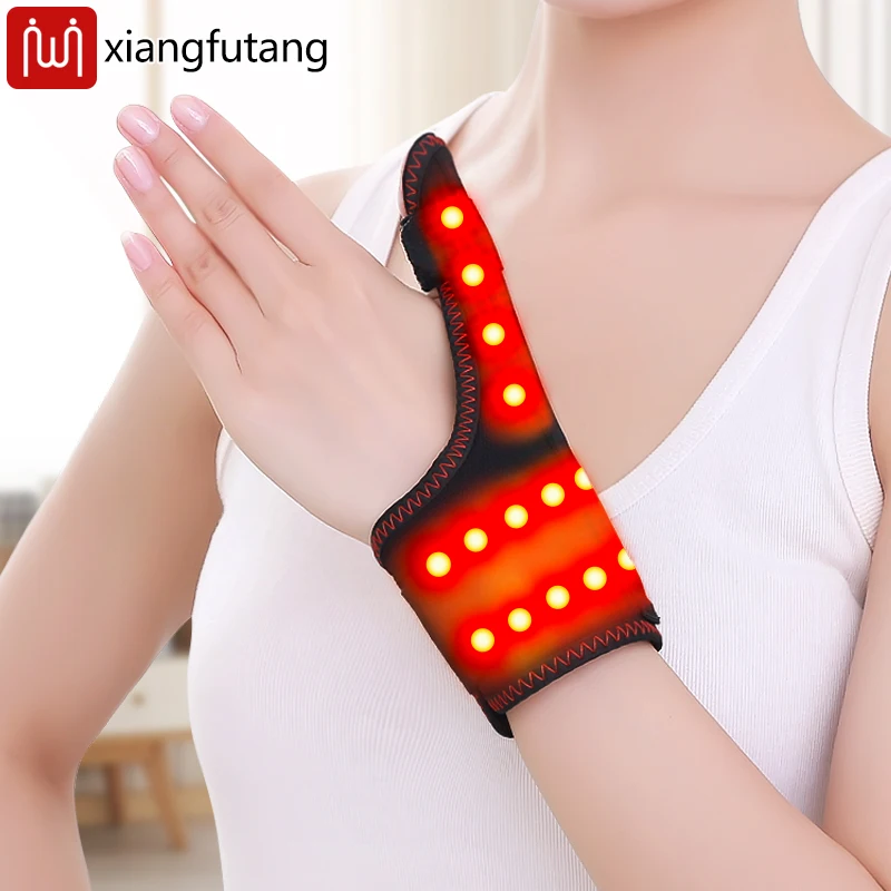 

Массажер для пальцев для терапии красным светом — 3 настройки нагрева, снимает боль в суставах и теносиновит, для любителей фитнеса и пожилых людей