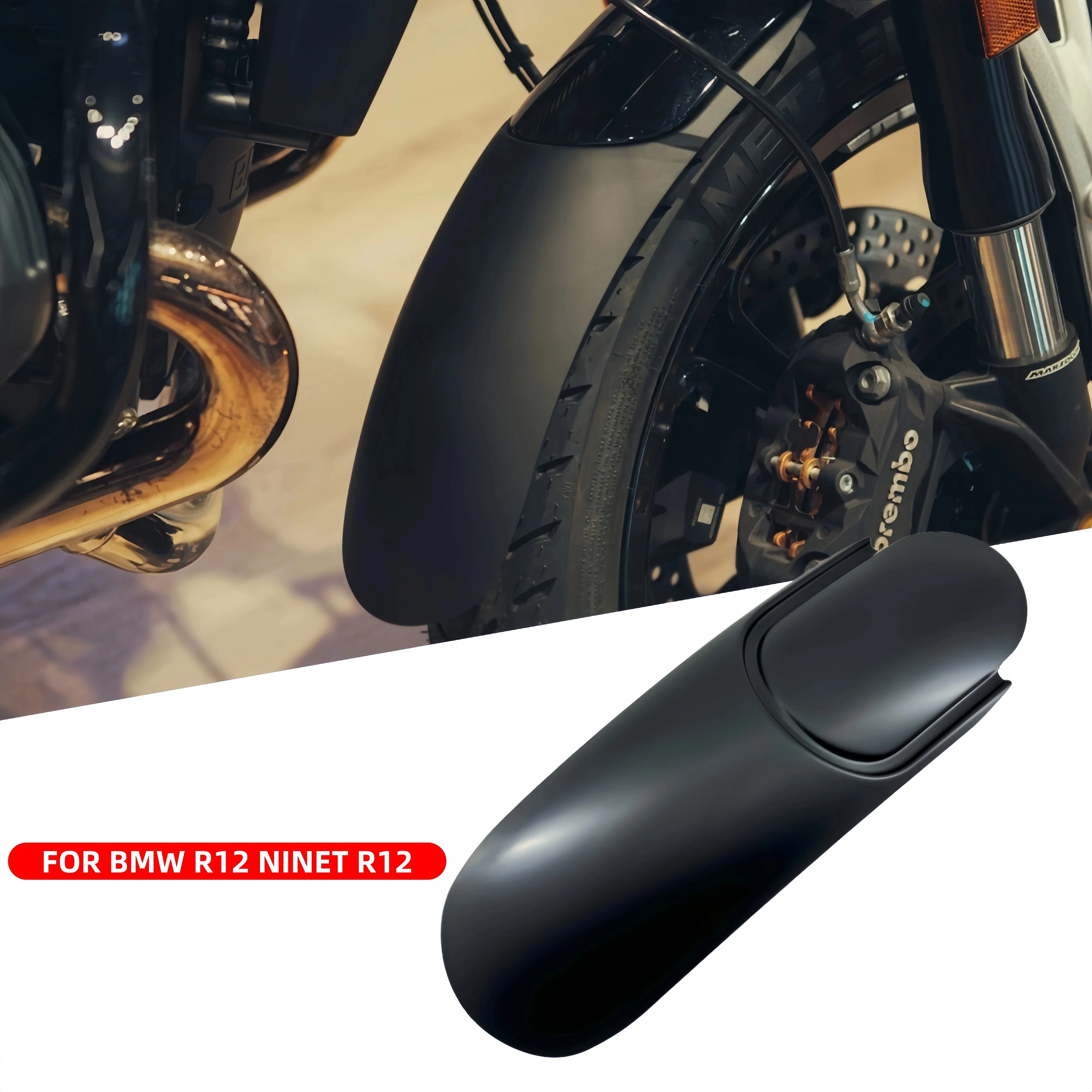 

Подходит для BMW R12/R12 NINET модифицированного высокопрочного переднего брызговика, расширенного брызговика, брызговика для грязи и песка.