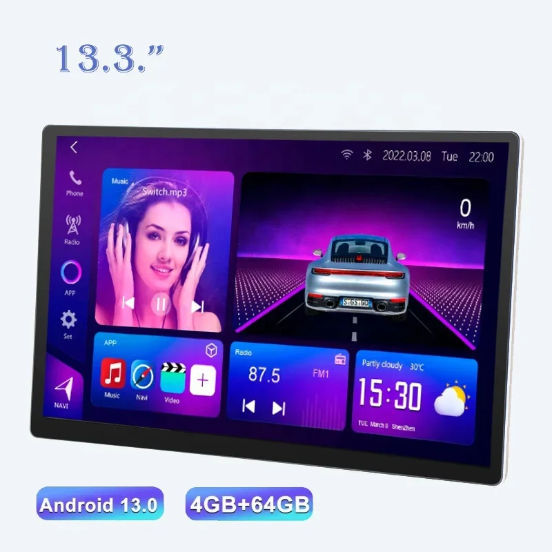 Universal Auto Android Car Radio 13.3